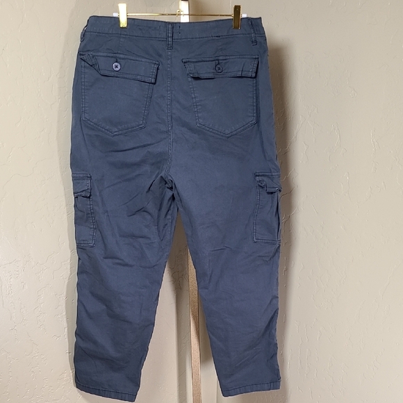 Kensie Women's Cargo Style Navy Blue Cargo Jeans Size 14 - Picture 7 of 11